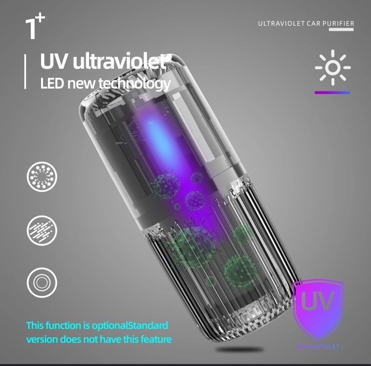 Negative Oxygen Ion H11 UVC Vehicle Quiet Atmosphere Vehicle Anion Air Purifier