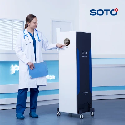 Soto-G5 Purificateur d'air industriel à grande surface Purificateur d'air à plasma à filtre photocatalyseur commercial avec Cadr élevé pour l'hôpital et l'école