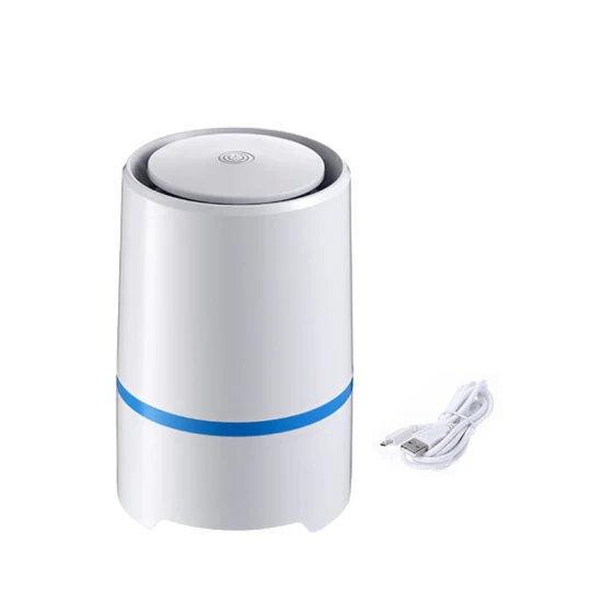 Fumée Pm2.5 salle de nettoyage bureau générateur d'ozone à ions négatifs maison purifier l'air Portable Mini HEPA H13 USB purificateur d'air